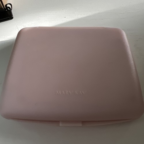 Vintage Pink Mary Kay MK Travel 2 Side Vanity Magnifying Makeup Mirror Hard Case - Picture 3 of 12