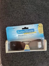 Solar Shield/Polarized Clip On Sunglasses/54 recA/ New