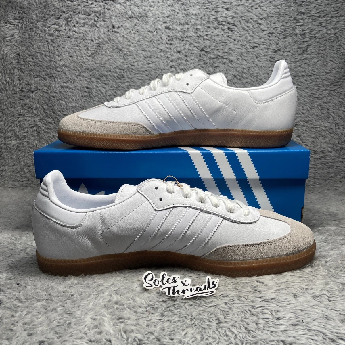 Samba Team Madrid White Gum Shoes HQ7032 Men Size 13 |