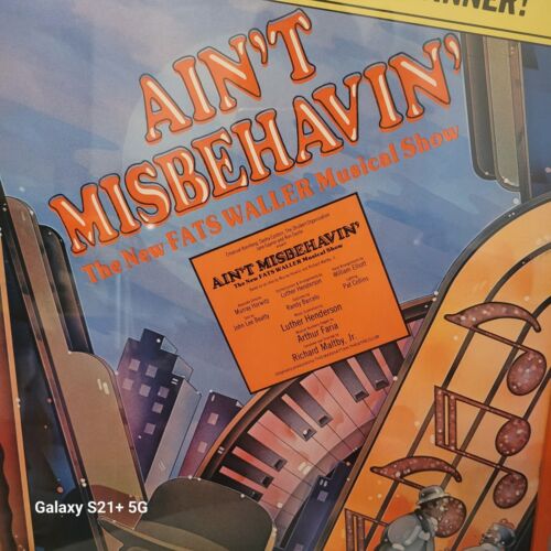Vintage Filmplakat Ain't Misbehavin' Best Musical 1978 Theater Fensterkarte - Bild 16 von 16