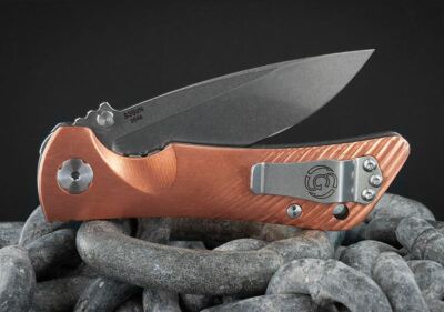 Southern Grind Spider Monkey Folding Knife 3.25'' S35VN Steel Blade Copper Handle