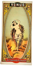 1890s VENUS Alex Cameron & Co British-American Co Tobacco Caddy Crate Label