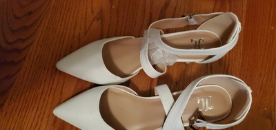 Brinley Co Women's Rach Pump - Matte Pointed Toe Kitten Heel Ankle Strap Pumps - View #9