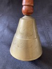 Vintage Brass Bell with Wood Handle Made In India — photo 8