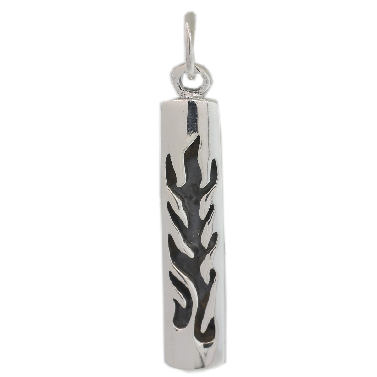 Tribal Tattoo Design Sterling Silver 925 Pendant Necklace