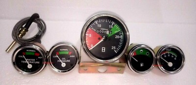 Massey Ferguson Gauge Kit- Tachometer Temp Gauge Oil Pressure Volt Fuel