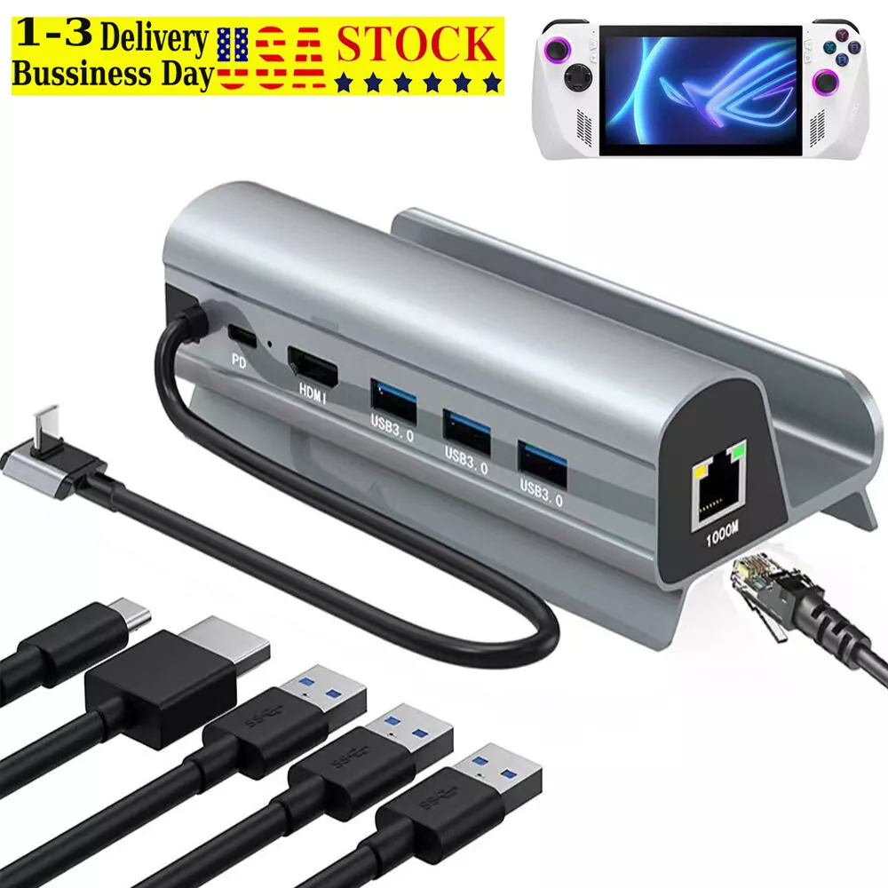 USB Type-C HUB Game Console Base PD Charging for ASUS ROG Ally Docking  Station