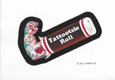 Neil Camera 2020 Wacky Packages Orig Final Painted Art Tattootsie Roll Free Ship