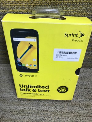 Motorola Moto E (2nd gen), Sprint Mobile Black, 8 GB, 4.5 in  XT1526   CSB