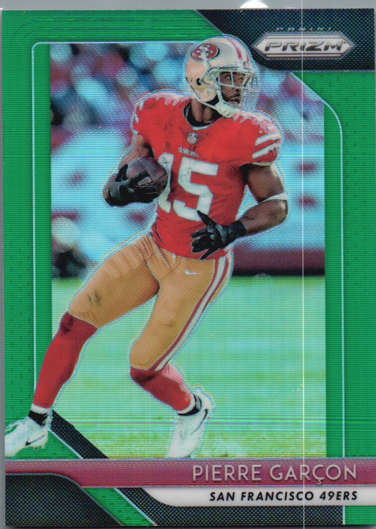2018 Panini Prizm #28 Pierre Garcon Prizm Green