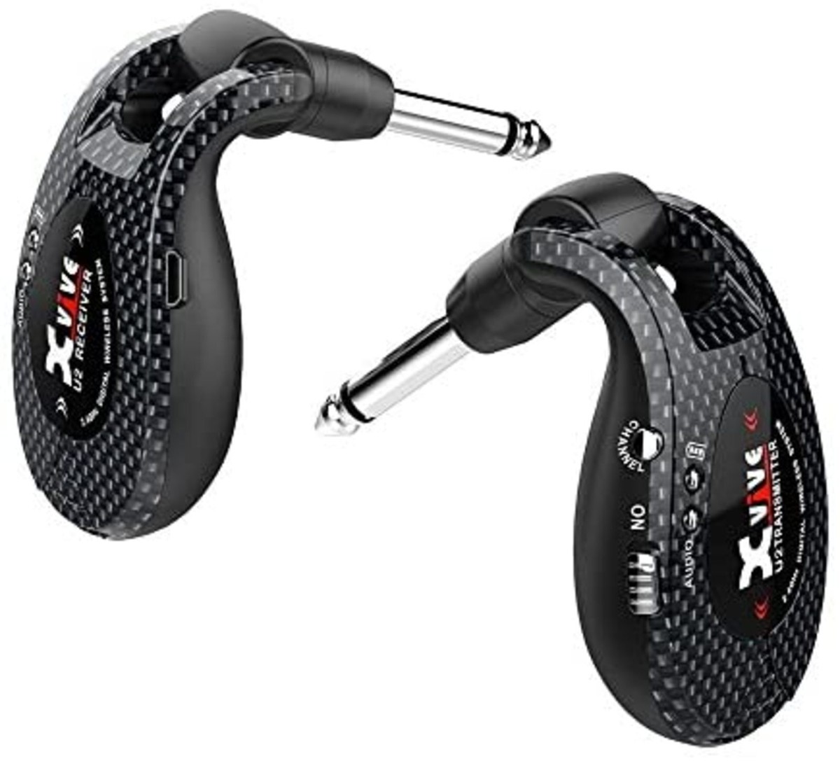 XVIVE XV-U2 CB Digital Wireless Guitar System 2.4Ghz Carbon F/S w 