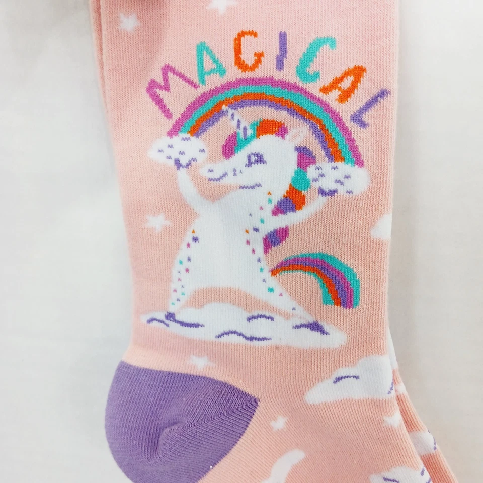 Sock It To Me Crew Women Boy Unicorn Magical Rainbow Cloud Star Horn NWT NEW - Image 3 of 4