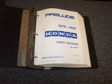 1979 1980 1981 1982 Honda Prelude Coupe Factory Parts Catalog Manual 1.8L