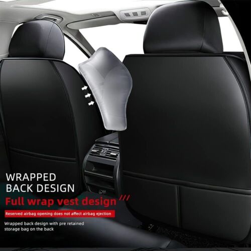 For Acura TLX RDX MDX ILX TSX Leather Car Seat Cover Full Set 2/5 Seat Protector - Picture 6 of 25