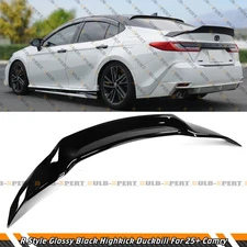 For 25-26 Toyota Camry LE XLE SE XSE R Style Gloss Black Highkick Trunk Spoiler