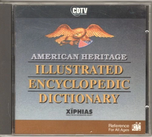 Commodore CDTV "American Heritage Illustrated Encyclopedia Dictionary" Cd-Rom's