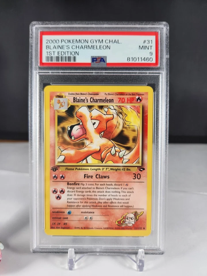 PSA 9 MINT Blaine's Charmeleon 31/132 - 1st Edition Gym Challenge 2000 Non Holo - Image 2 of 4