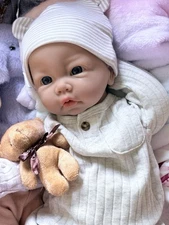 Silicone Reborn 18” Baby Boy Newborn Doll 5 lbs Floppy Soft Squishy Life Like