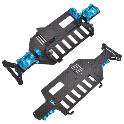 Carbon Fiber Chassis Gearbox Cover Assembly Für 1/10 Tamiya TT02 TT-02 RC Teile