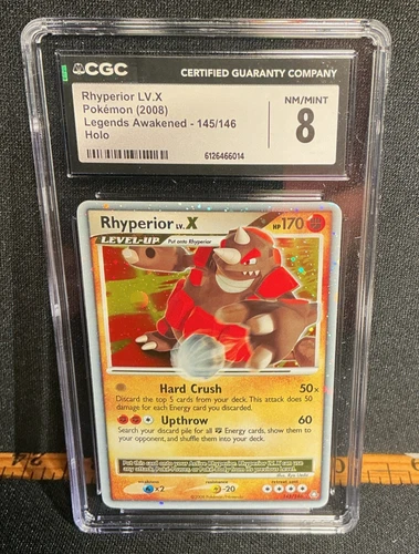 Rhyperior LV.X 145/146 Legends Awakened Holo Graded CGC 8