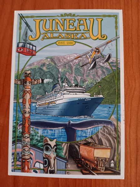 tarjeta postal JUNEAU - ALASKA