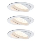 3 x Paulmann LED Einbauleuchten Set schwenkbar weiß 3 x 7,2W warmweiß UVP 185€