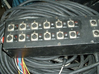 12 input x 4 send 150 foot stage snake, Neutrik XLR, Whirlwind W?