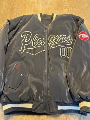 Vintage MGMX Blue Players OO Varsity Bomber Jacket XL 