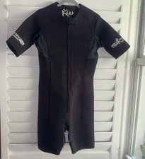 Kutting Weight Neoprene Unisex M One-Piece  Sauna Suit Black Full Zip Wrestling