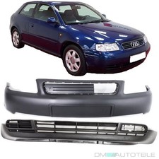 AUDI A3 8L Front Stoßstange vorne oben+Spoiler unten 96-08/00 grundiert Komplett