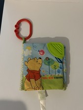 2011 Disney Winnie the Pooh soft baby activity book with ring