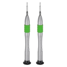 2pcs 1.2mm Precision Magnetic Phillips Screwdriver with Non-slip Handle, Green