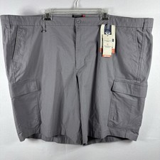 Dockers Cargo Shorts Men's 52 Big  Tall Smart360 Tech Gray Performance Stretch