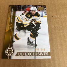 2015-16 UD Update EXCLUSIVES SP /100 Landon Ferraro #508 Bruins Hockey (f3)