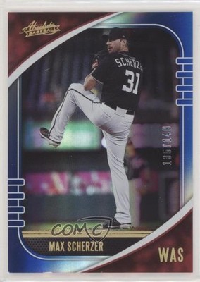 2021 Panini Absolute Spectrum Blue 135/149 Max Scherzer #16 04cw