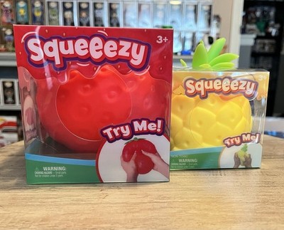 Squeezy/ squish Strawberry and pineapple Tactile Squeezy Squeeze Toy 3+