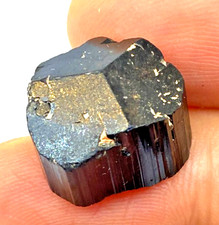 32.68 ct Natural Black Tourmaline Crystal Untreated Burma Mogok J646