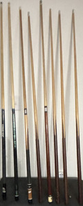 Jack Daniels Lot of Pool Cues & Billiard Cues with Complete Pool Ball Set 57.2mm