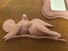 Vintage Mid Century Burwood Mirror Wall Decor Pink Lovebirds Bungalow Bathroom — photo 2