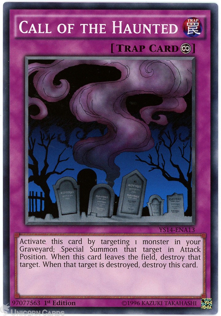 YS14-ENA13 Call of the Haunted 1st Edition Mint YuGiOh Card