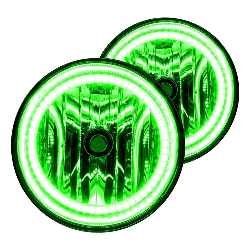 LED Fog Lights Halo Ring Lights Green For 2008-2014 Ford Ranger Foto 2 de 4