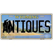 Antiques Wyoming Metal Sign