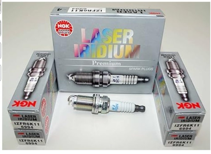 4pc NGK Laser Iridium Spark Plugs IZFR6K11 6994 For Honda Accord Civic CRV Acura