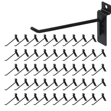 Slatwall Hooks 50 PCS 6 Inch Black Slatwall Accessories Garage Shop Retail