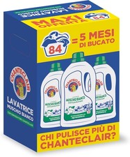 Chanteclair - Detersivo per Lavatrice, 84 lavaggi Muschio Bianco Concentrato