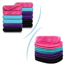 Orighty Makeup Remover Cloths Pack of 12 Reusable Microfiber Facial Cleansing...
