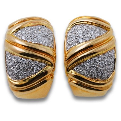 Ohrringe 750 Gold 18 Karat Diamant Brillant Ohrstecker Damen Wert 6900,-