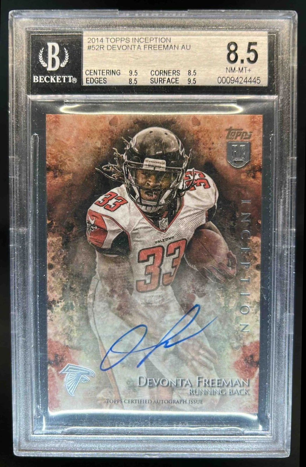 Devonta Freeman Topps Inception Rookie Autographs #52 Base