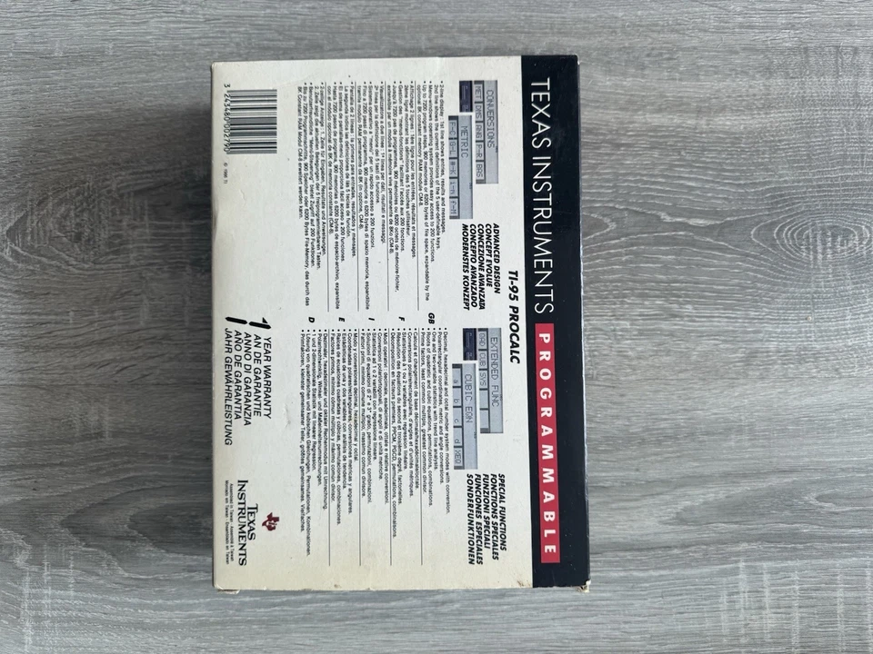 Texas Instruments TI-95 ProCALC - Komplett in Originalverpackung | Sammlerstück - Bild 2 von 3
