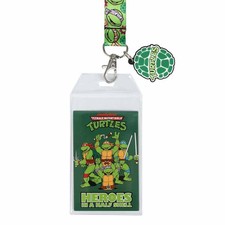 Teenage Mutant Ninja Turtles TMNT Lanyard ID Holder Breakaway Strap Charm NEW